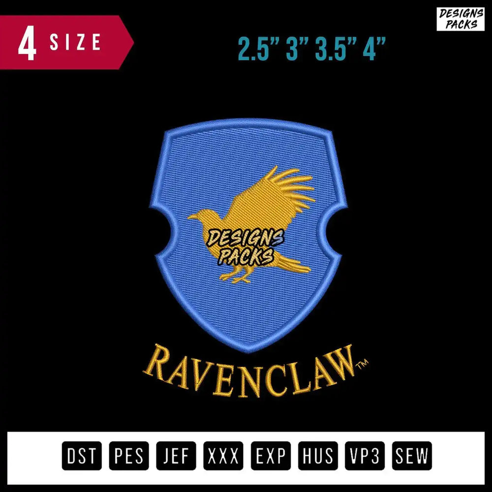 Ravenclaw B Embroidery Design