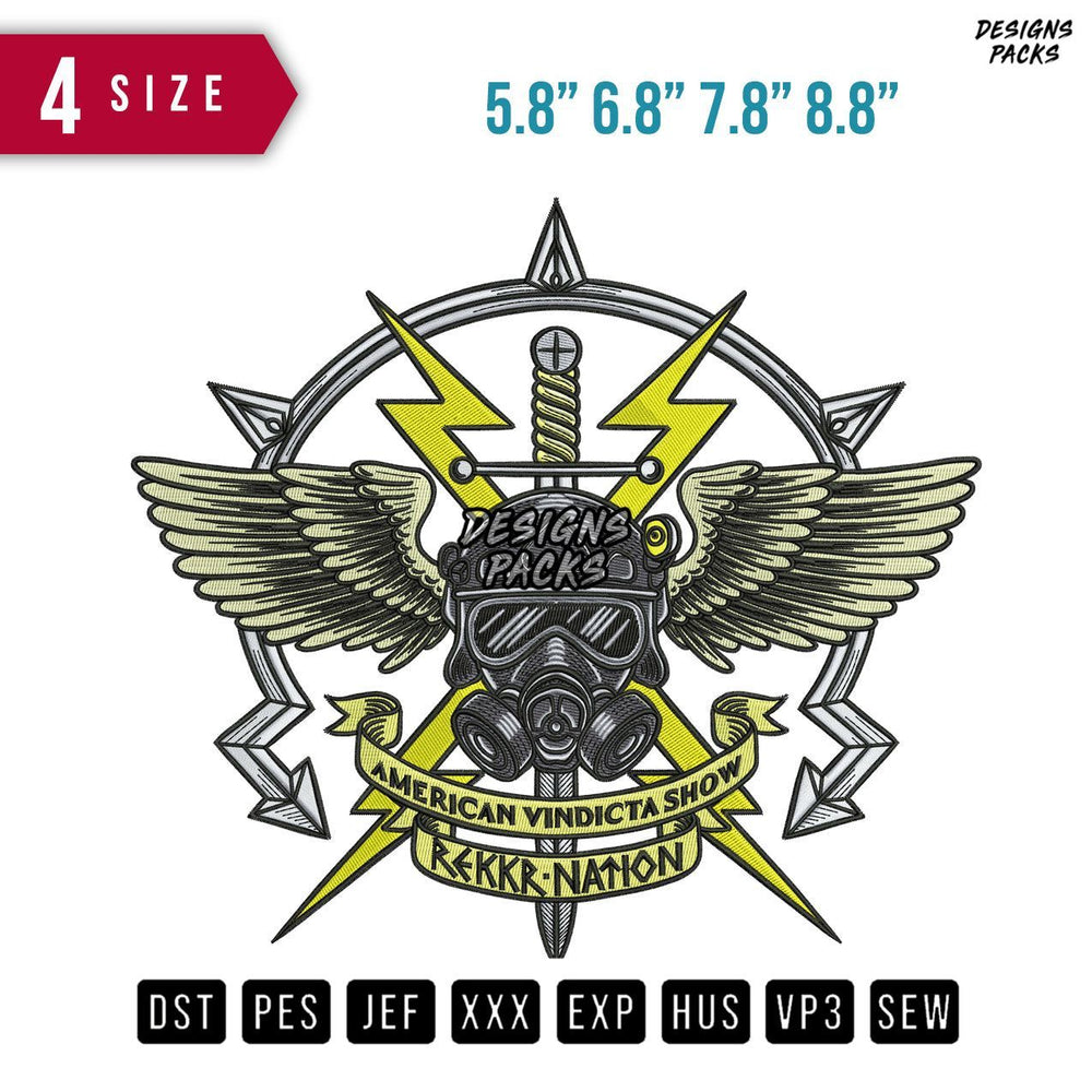 Rekkr Nation Embroidery Design