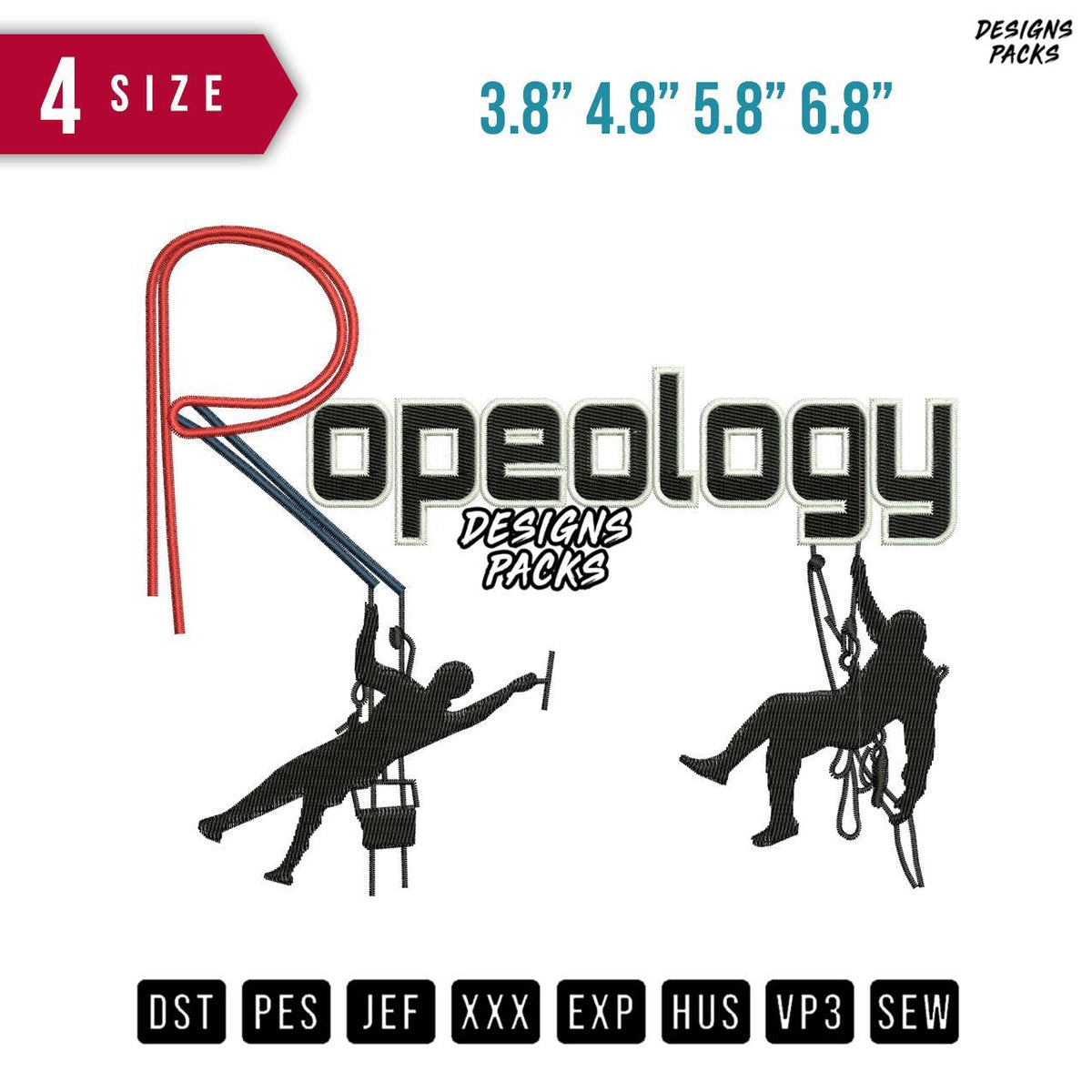 Ropeology Embroidery Design