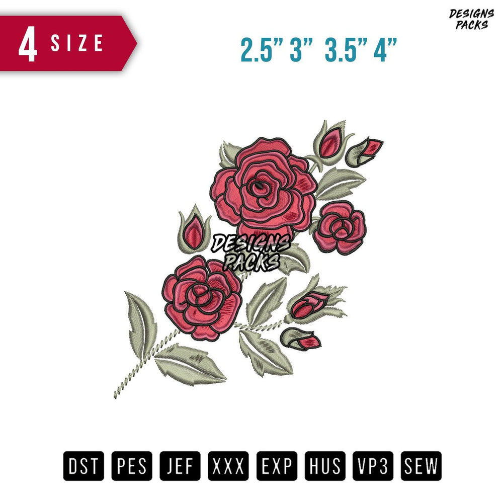 Rose Broidery Embroidery Design