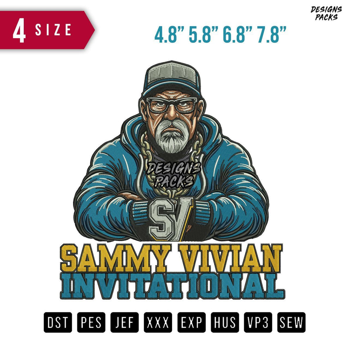 Sammy Vivian Embroidery Design