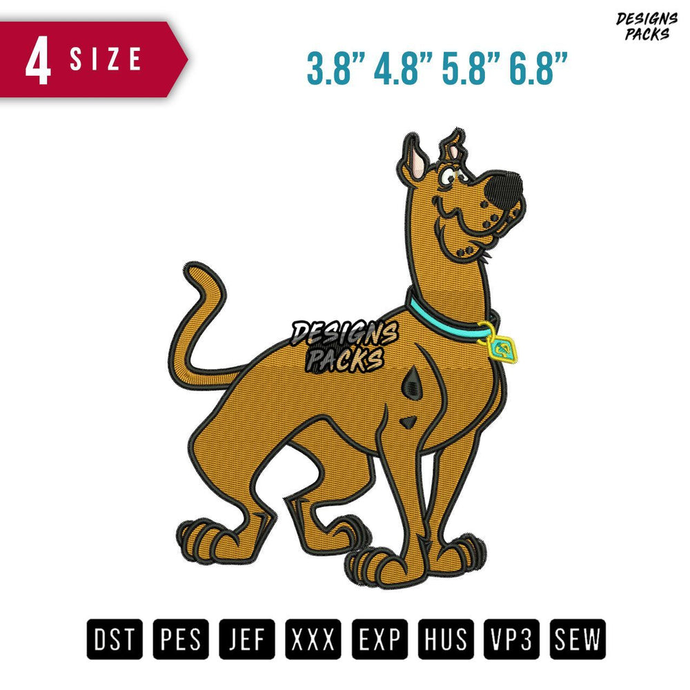 Scooby-Doo B Embroidery Design