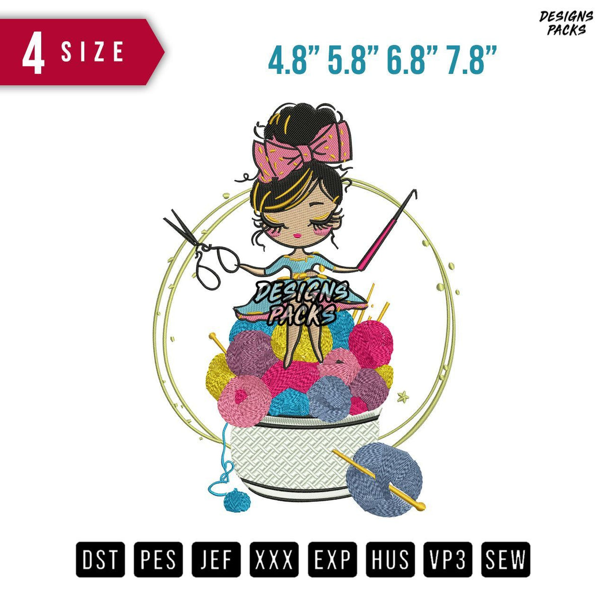 Seamstress Embroidery Design