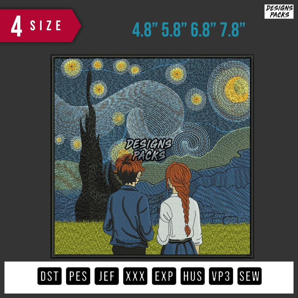 See The Sights Embroidery Design