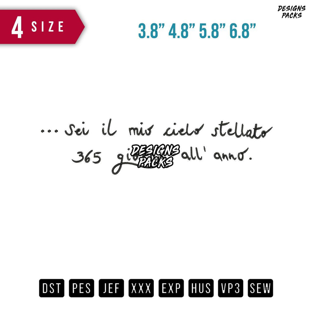 Sei IL Embroidery Design