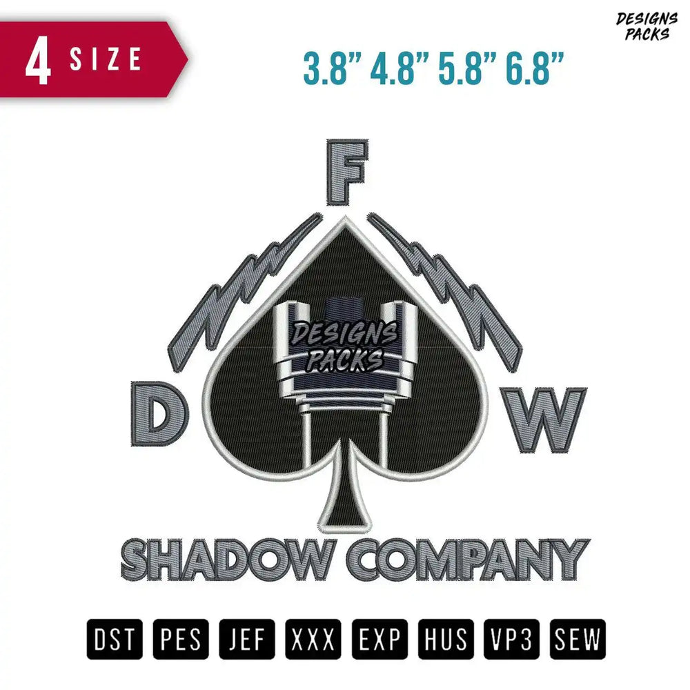 Shadow Company Embroidery Design
