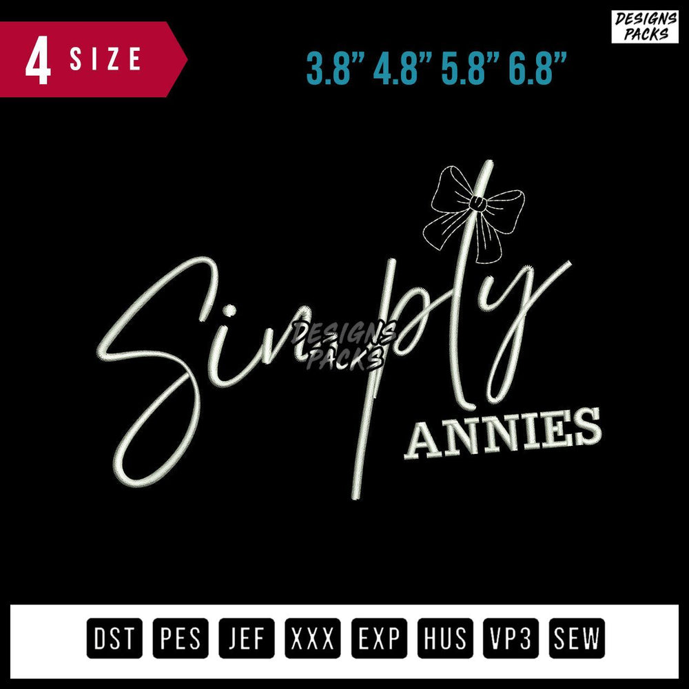 Simply Annies Embroidery Design