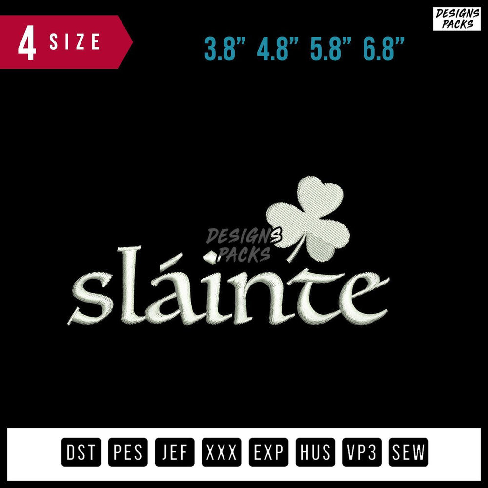 Slante Embroidery Design