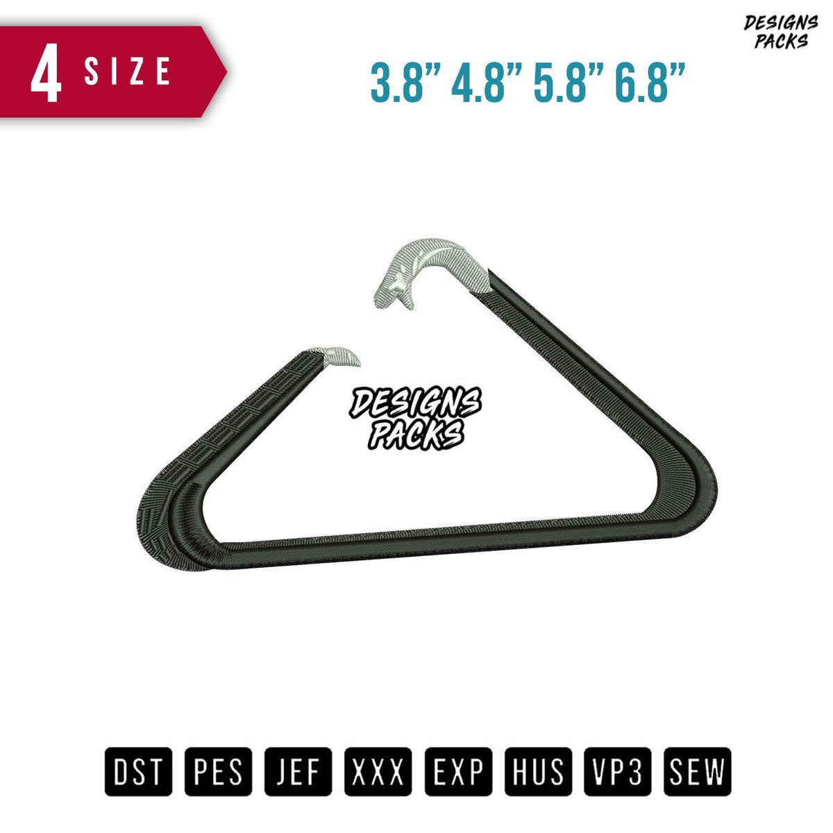 Snake Hanger Embroidery Design