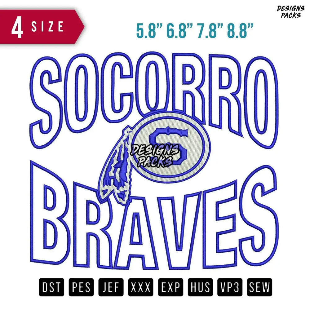 Socorro Applique Embroidery Design