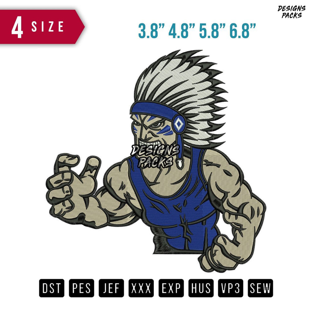 Socorro Warrior Junior Embroidery Design