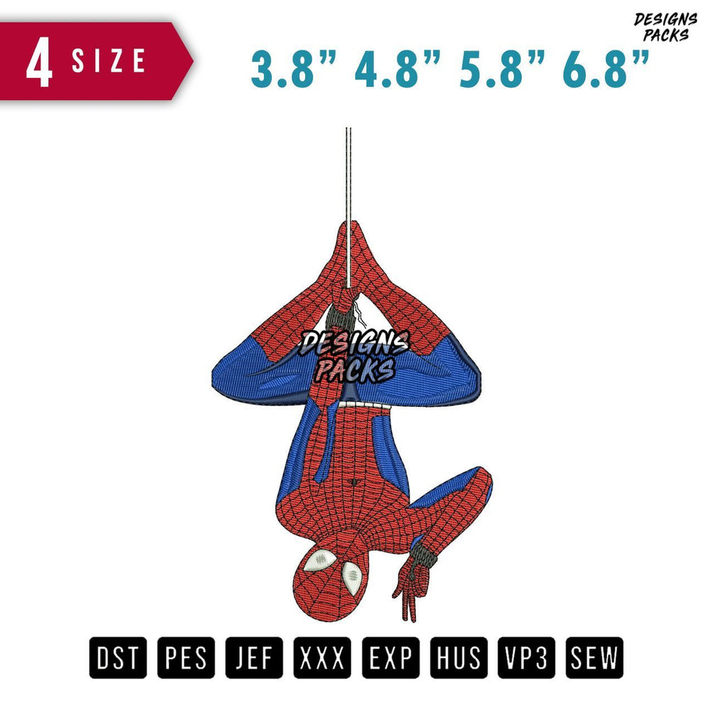 Spiderman B Embroidery Design