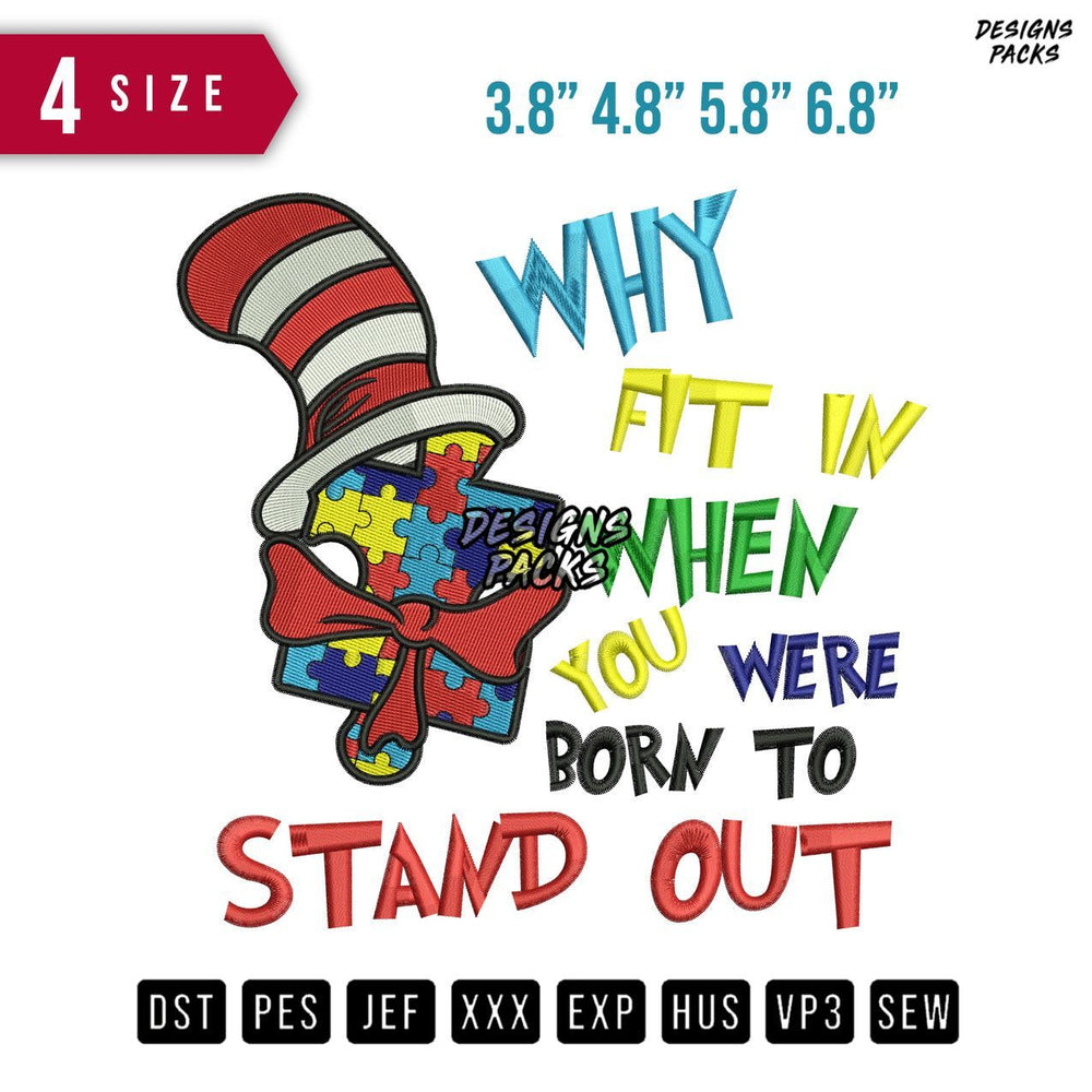 Stand Out Embroidery Design