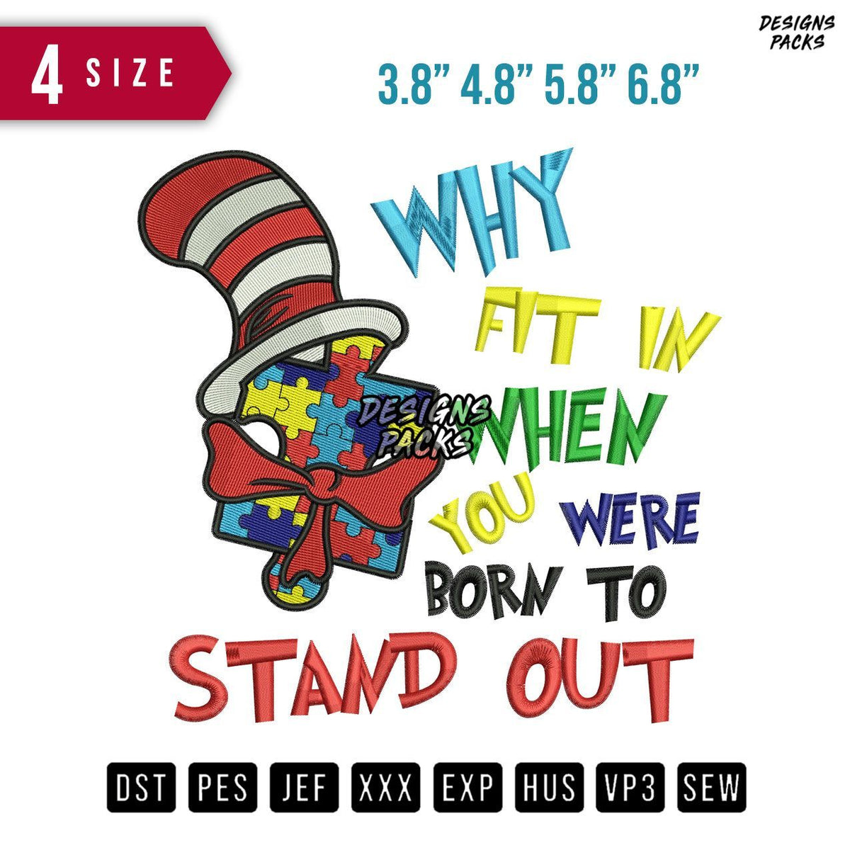 Stand Out Embroidery Design