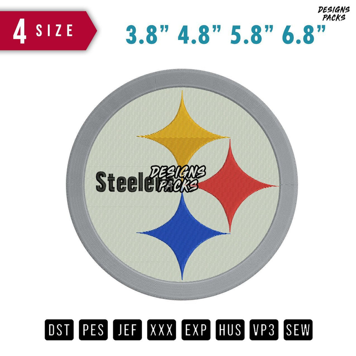 Steelers Embroidery Design