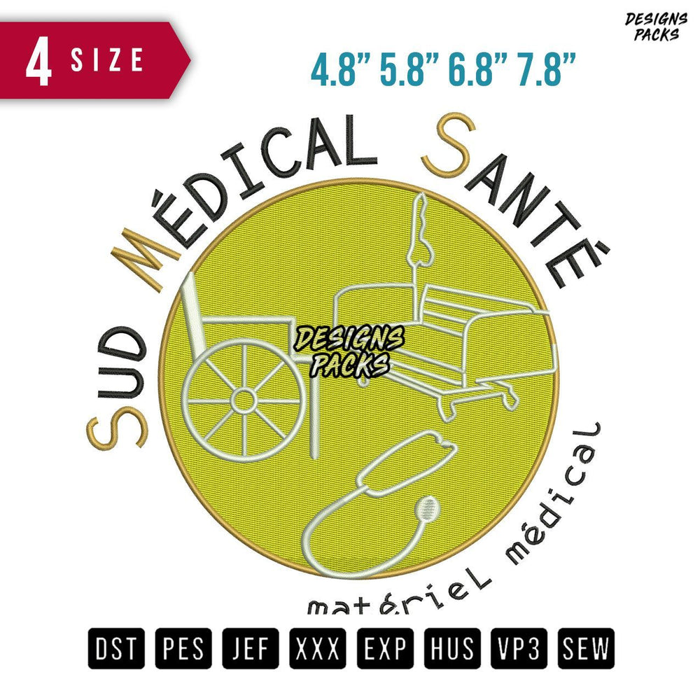 Sud Medical Embroidery Design