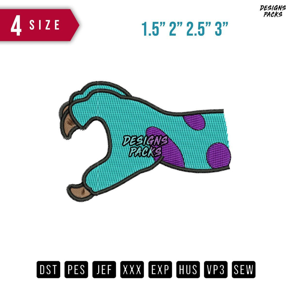 Sulley Hand Embroidery Design