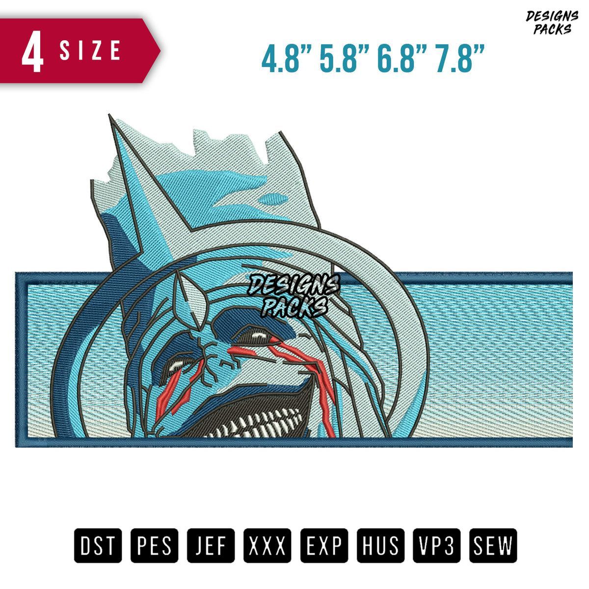 Sung Jin Woo Arise Anime Embroidery Design