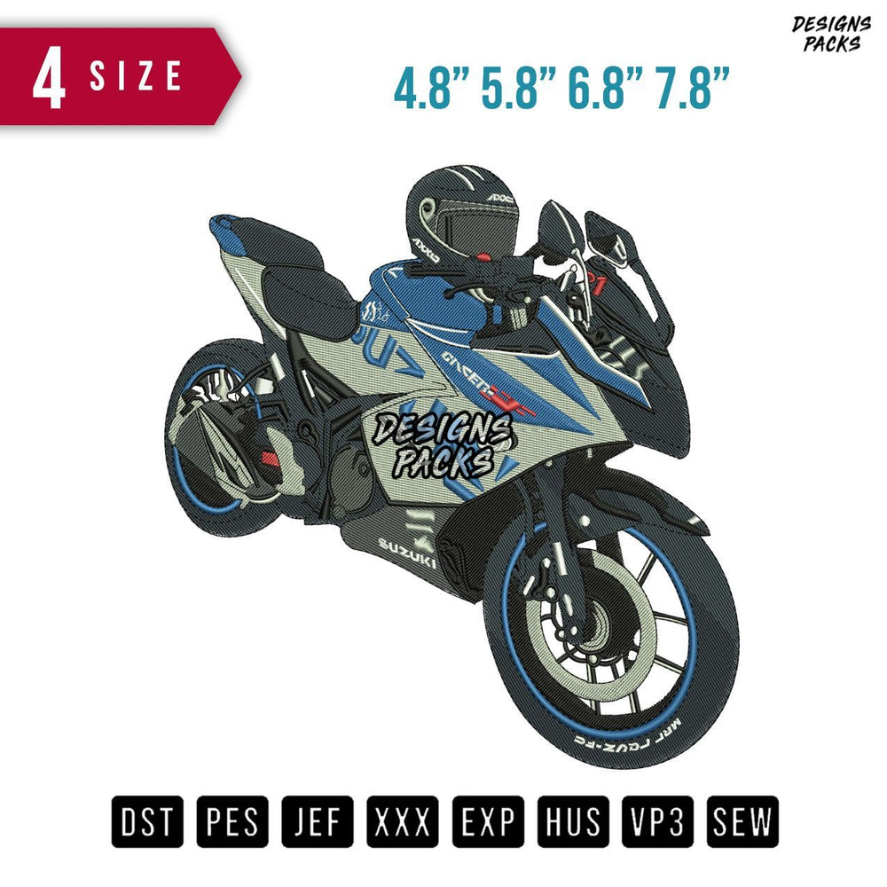 Suzuki Gixxer 150 Embroidery Design