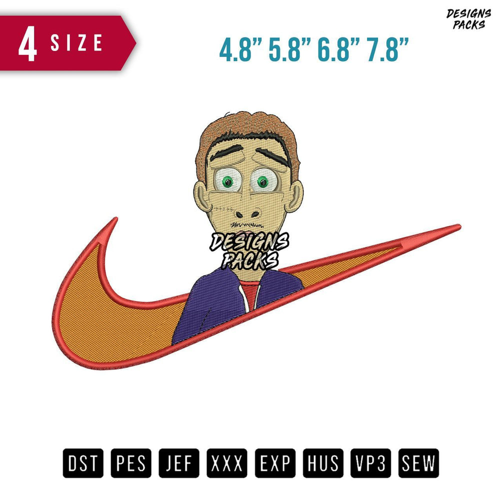 Swoosh Marcinek Embroidery Design