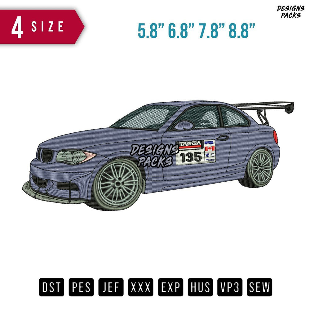 Targa Car Embroidery Design