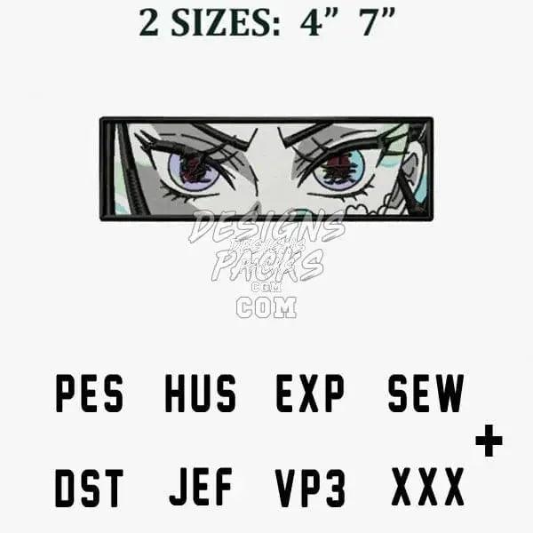 Tengen Uzui Eyes Anime Embroidery Design designspacks