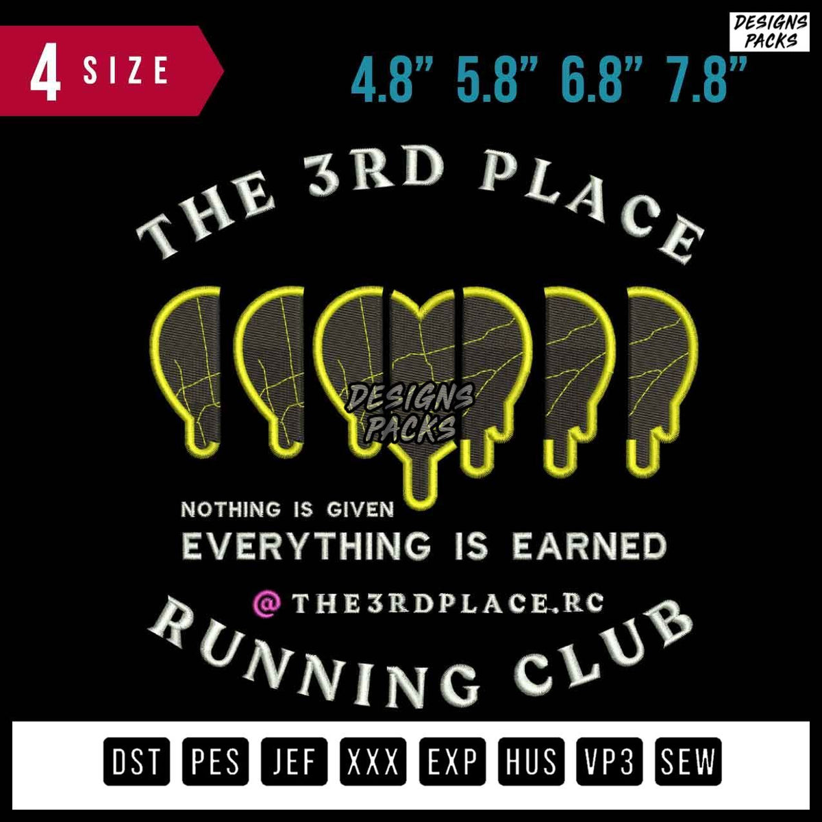 The 3rd Place Embroidery Design