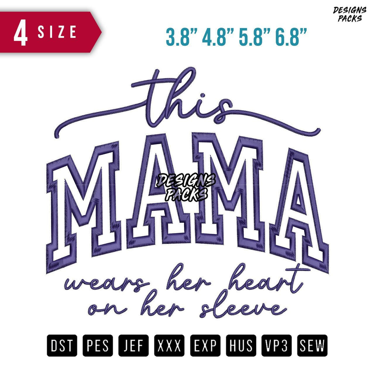 This Mama Embroidery Design