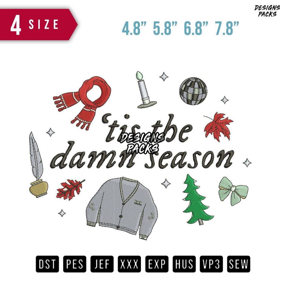 Tis Embroidery Design