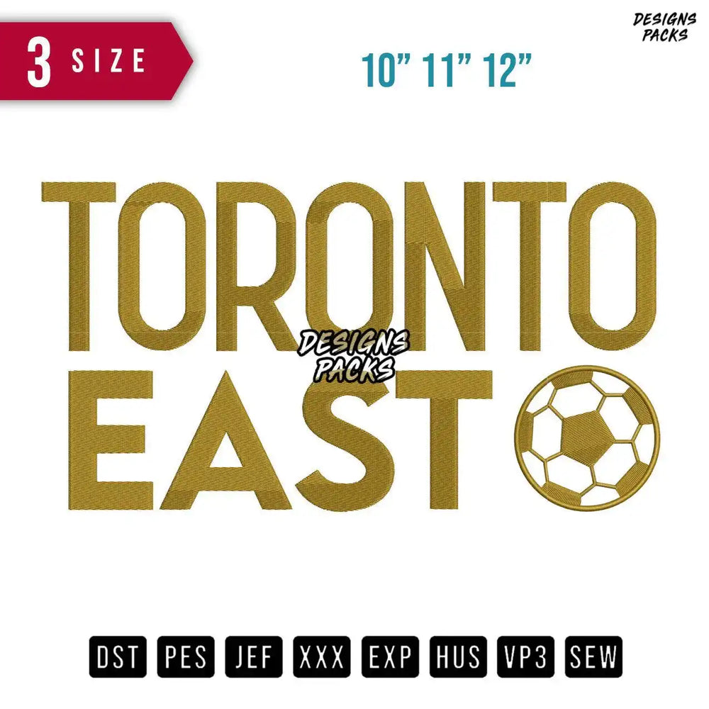 Toronto East Embroidery Design