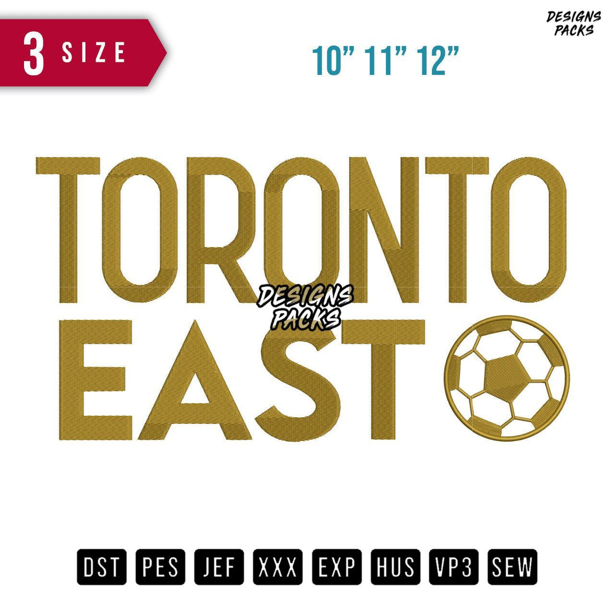 Toronto East Embroidery Design