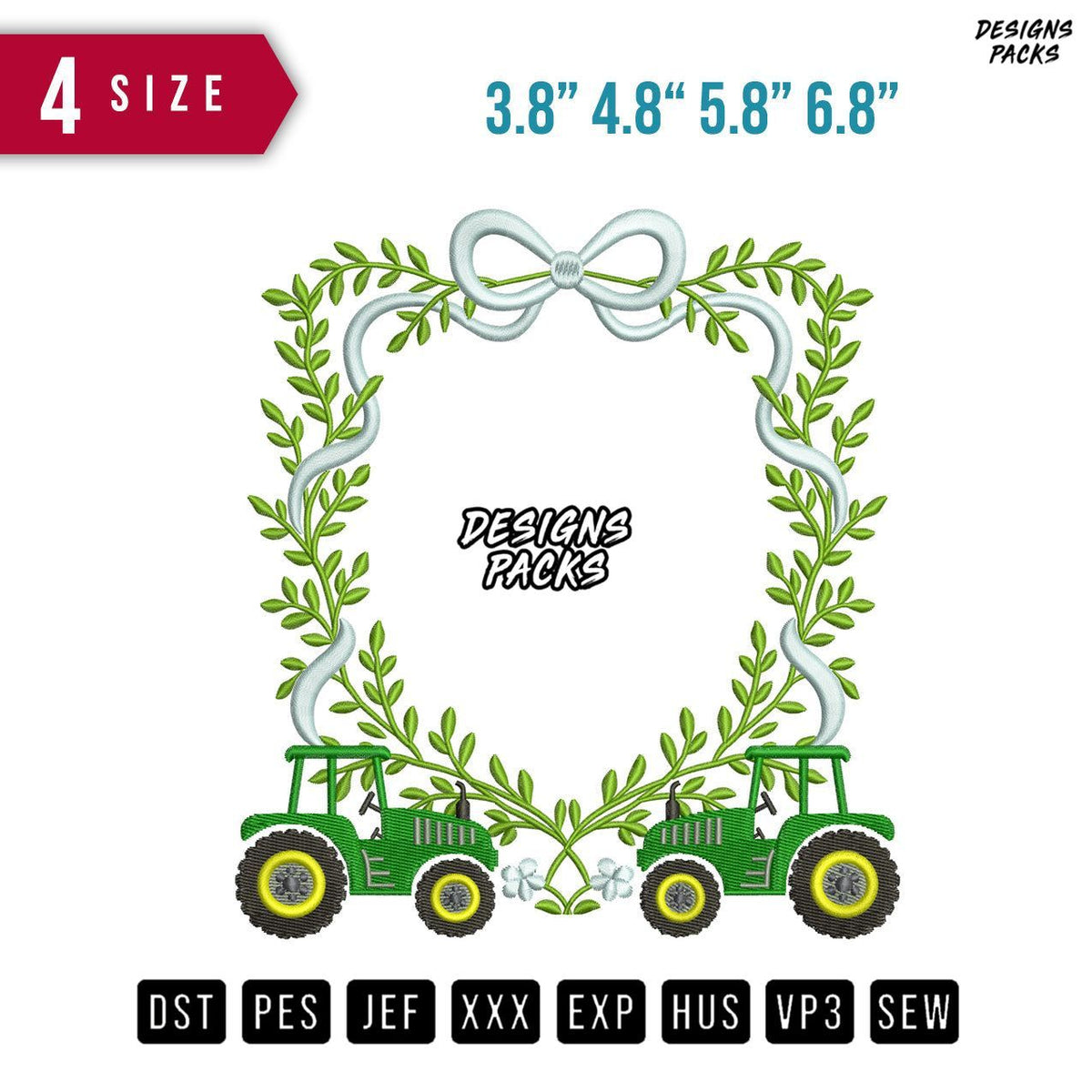 Truck Vintage Embroidery Design