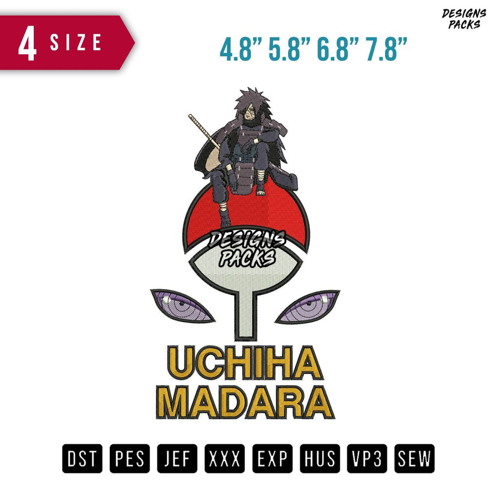 Uchiha Madara Embroidery Design