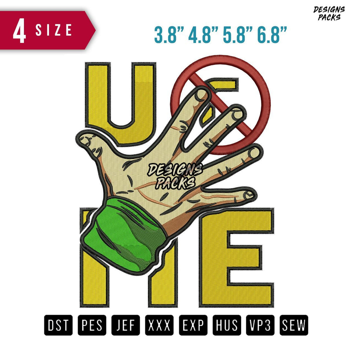 Ucme John Cenna Embroidery Design