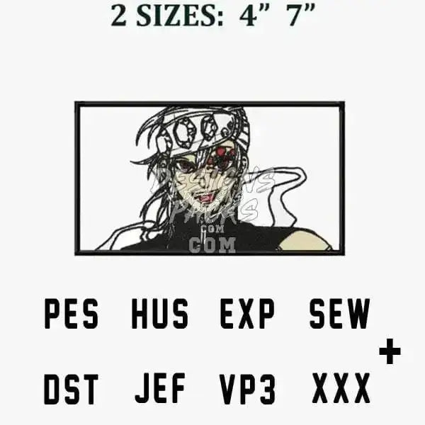 Uzui Tengen Anime Embroidery Design designspacks