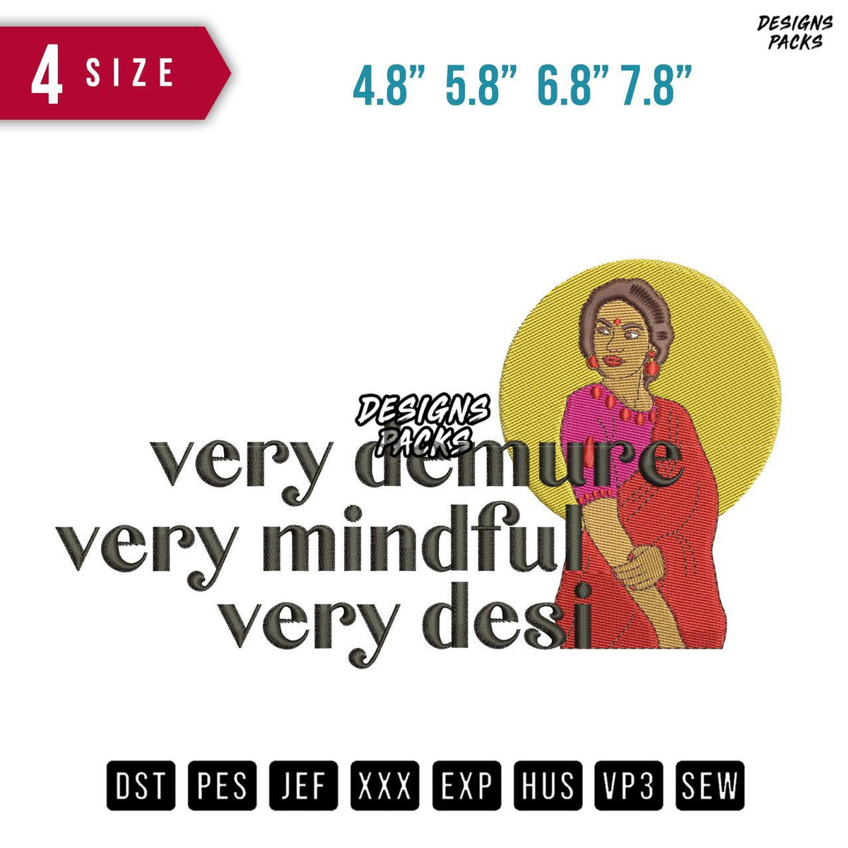 Very Demure Embroidery Design