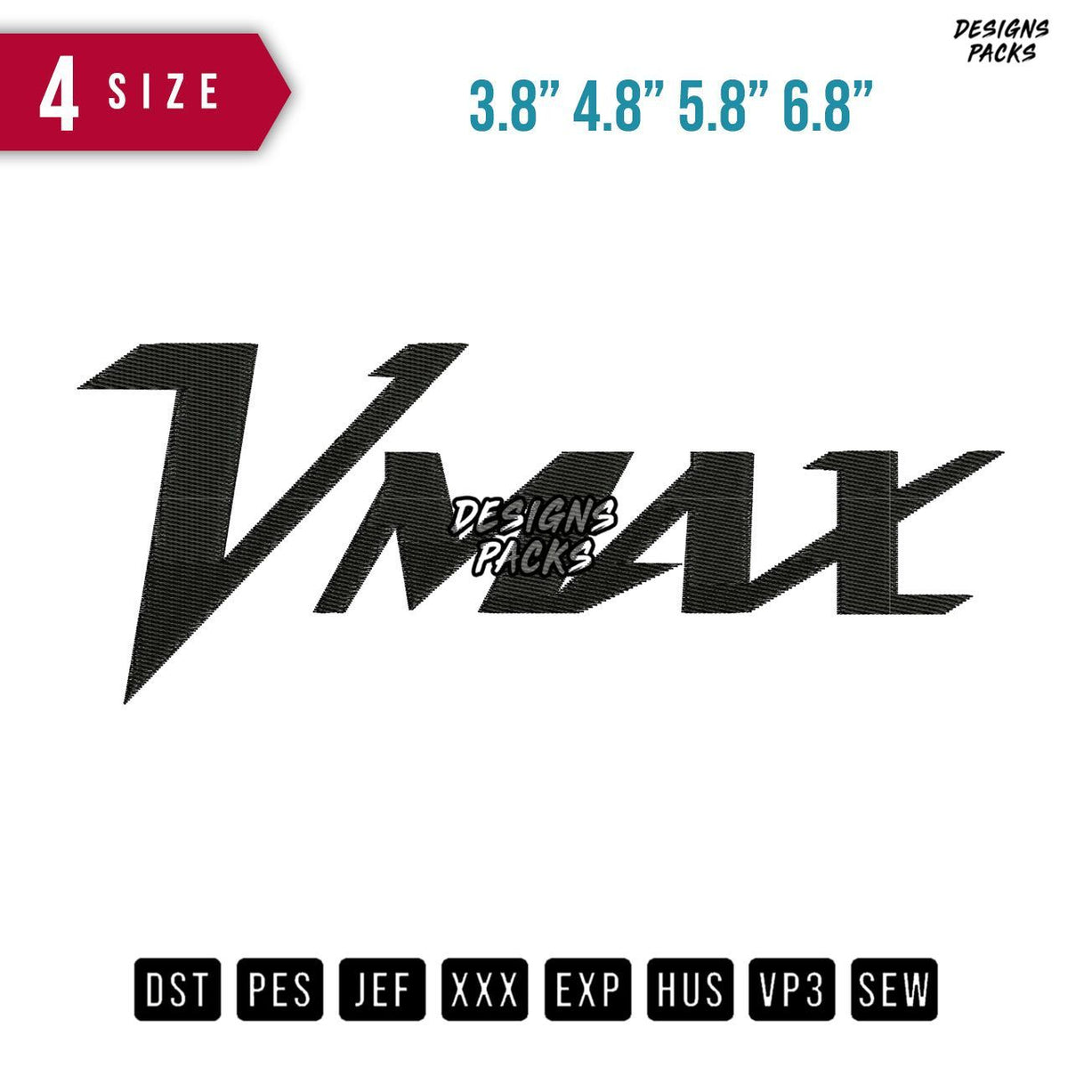 Vmax Embroidery Design