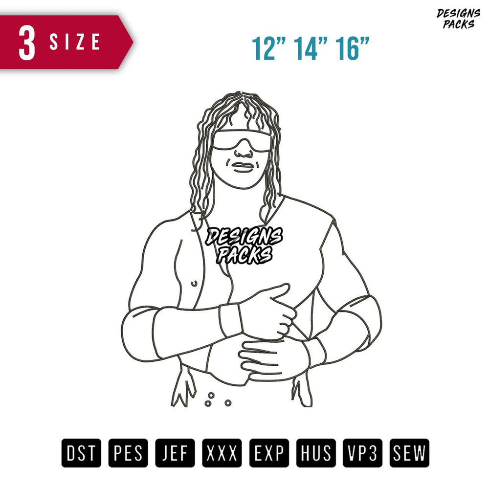 WWF Throphy Embroidery Design