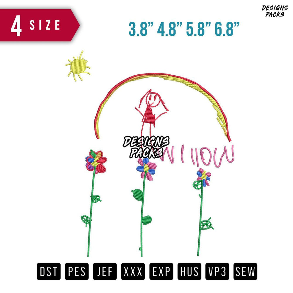 Willow Embroidery Design