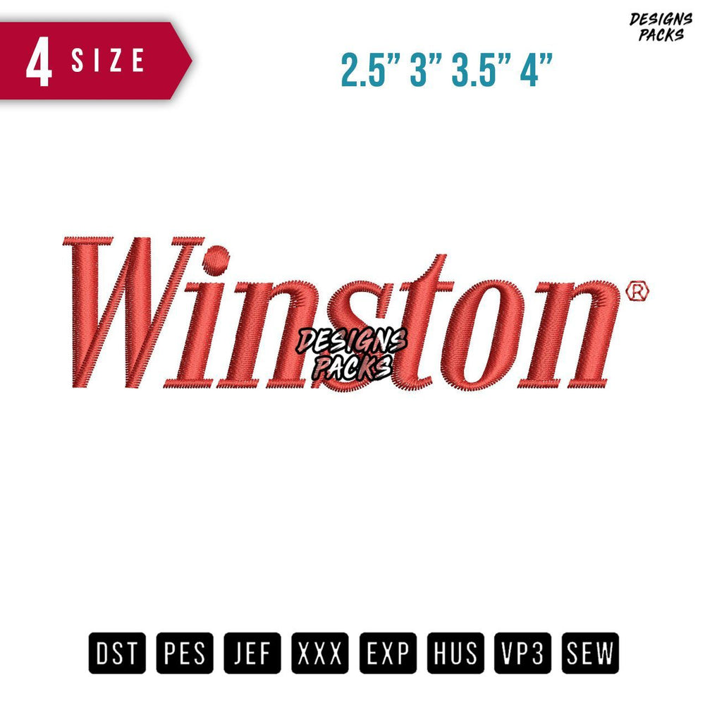 Winston Embroidery Design