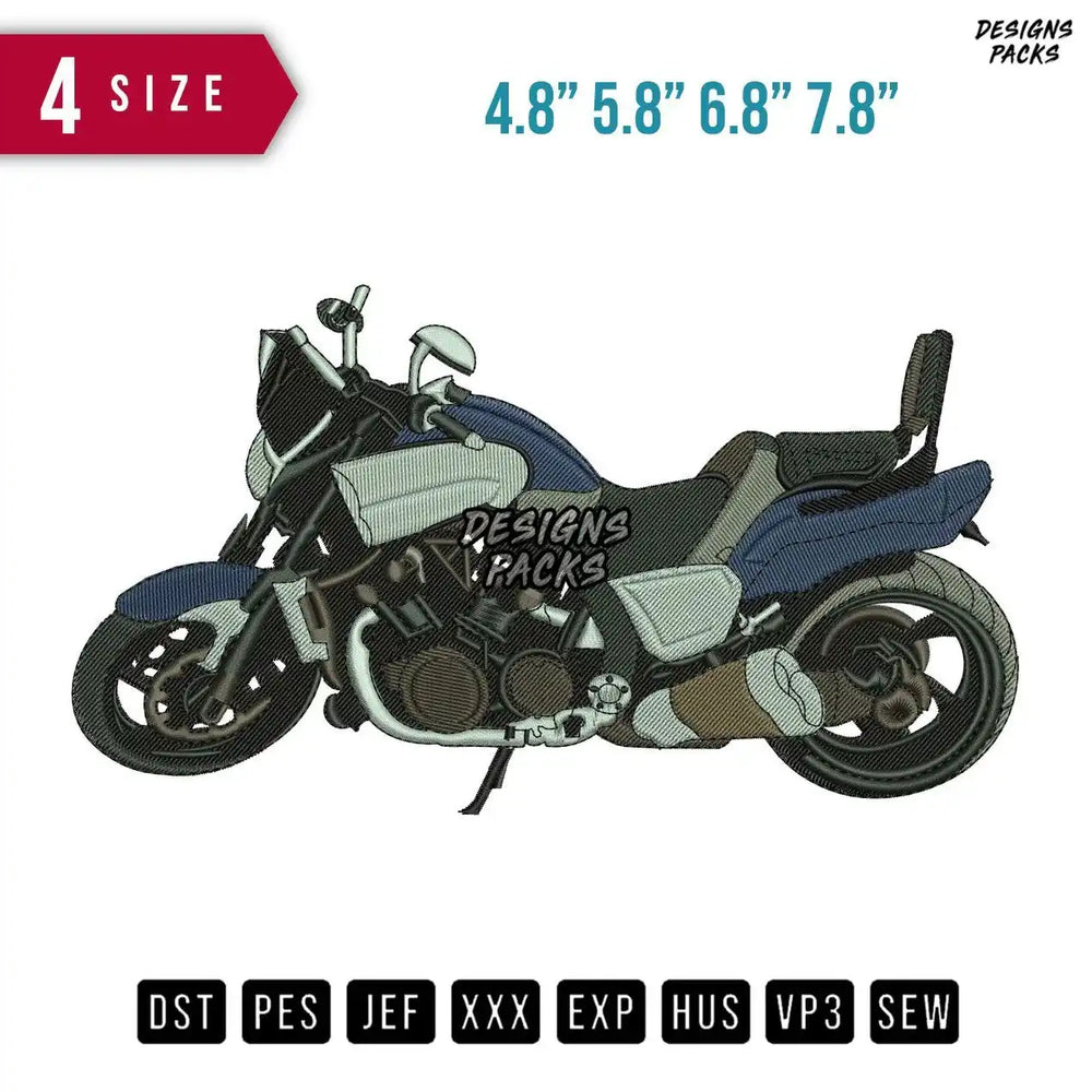 Yamaha Vmax Embroidery Design