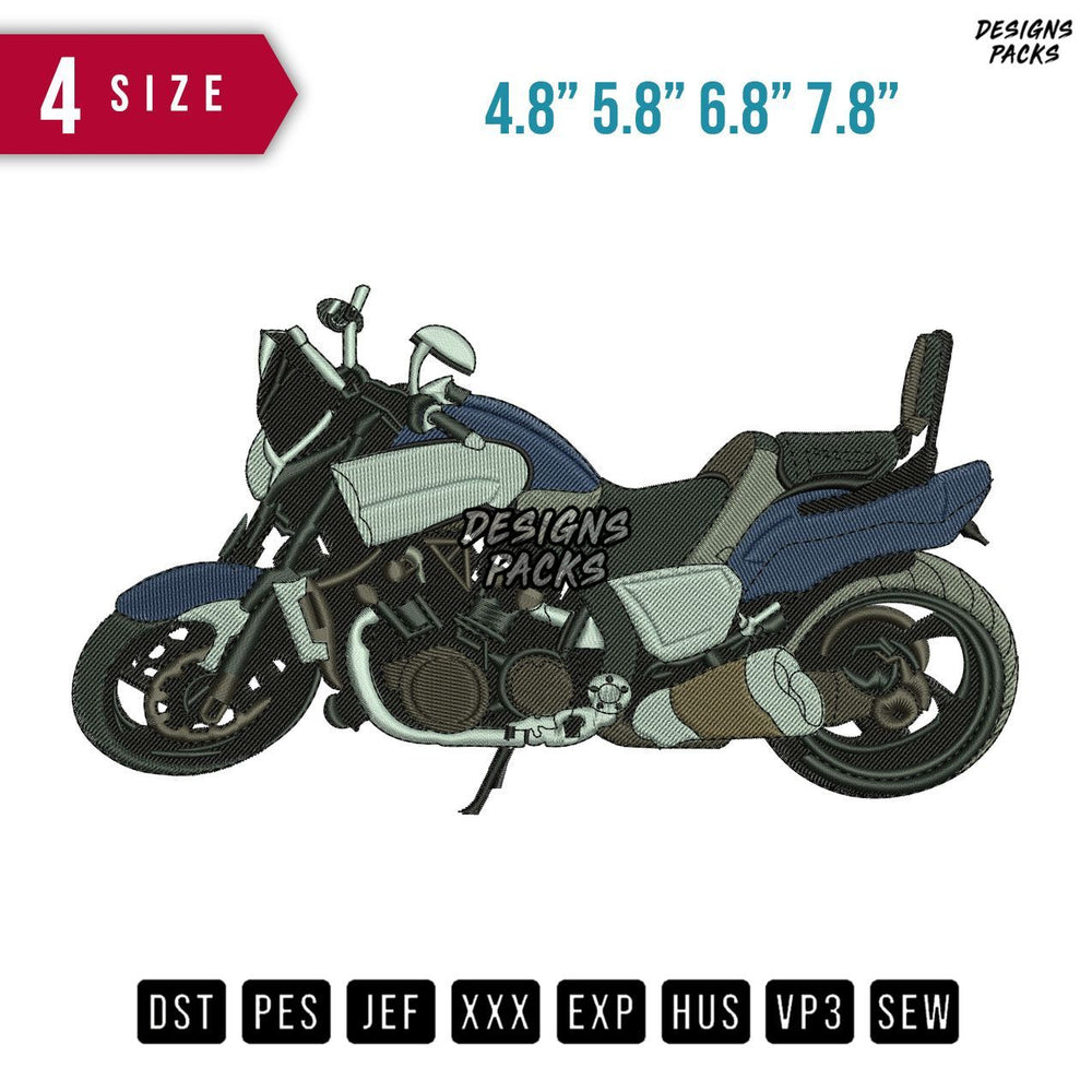 Yamaha Vmax Embroidery Design