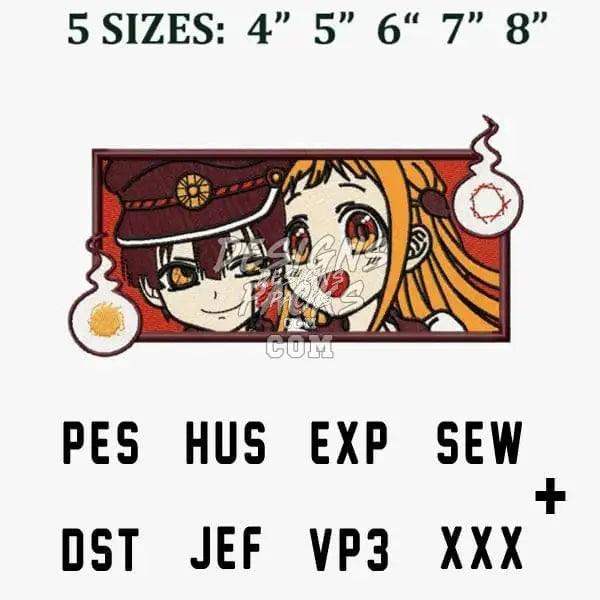 Yashiro Nene Jibaku Shounen Hanako-kun Anime Embroidery Design designspacks