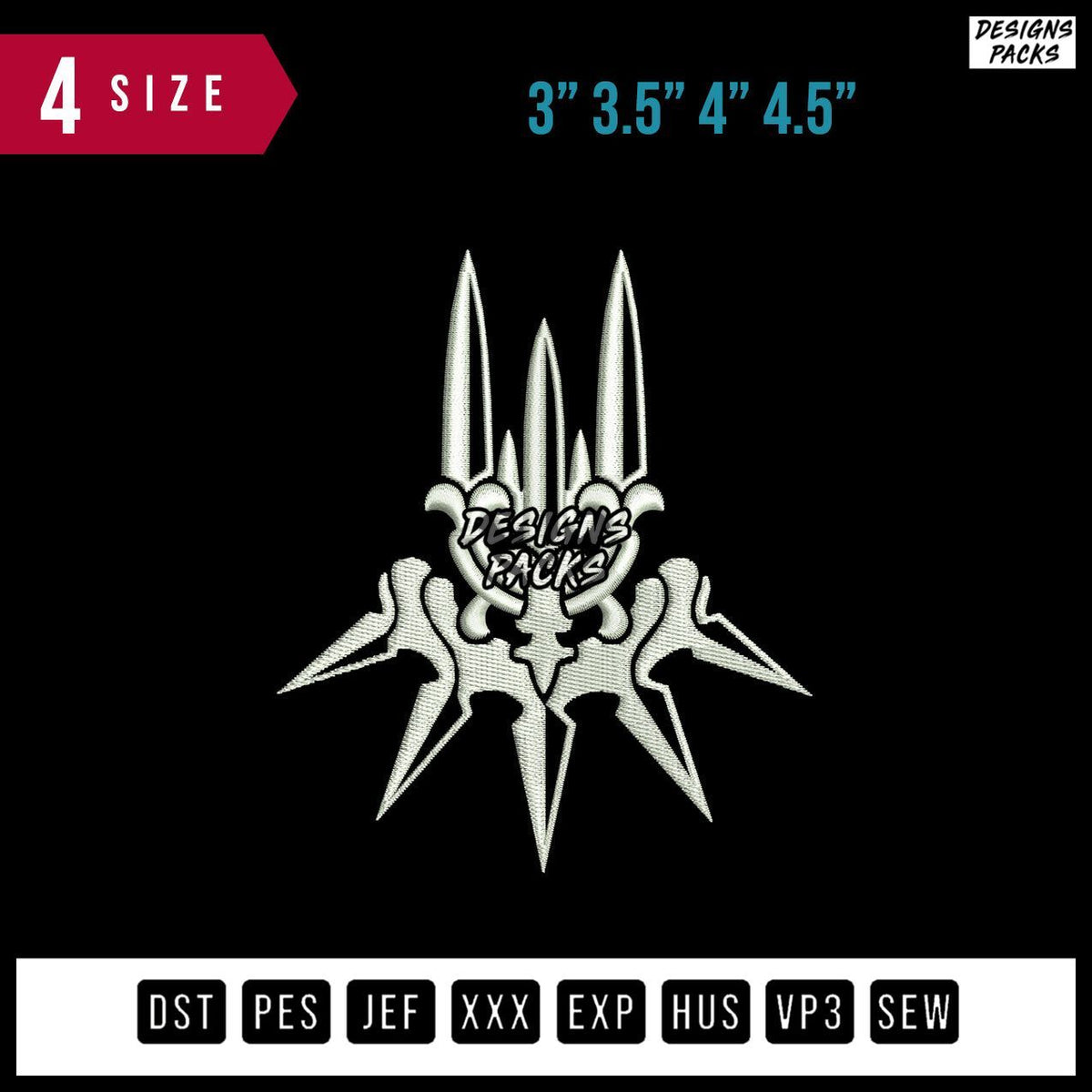 Yorha Logo Embroidery Design