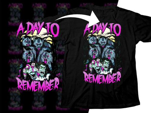 A Day To Remember Band Wolves Attack Rock Png Halftone Digital Download