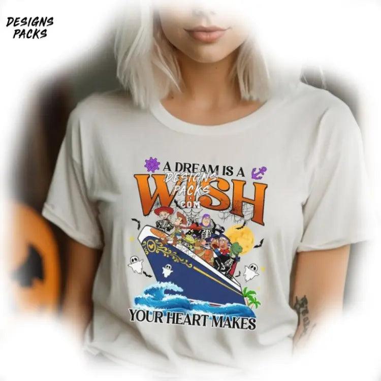A Dream Is Wish Your Heart Makes Cartoon Halloween On The High Seas Toy Story Cruise Png Design