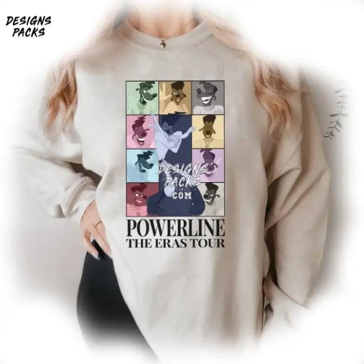 A Goofy Movie Powerline Vintage Cartoon Land Eras Tour Png Design