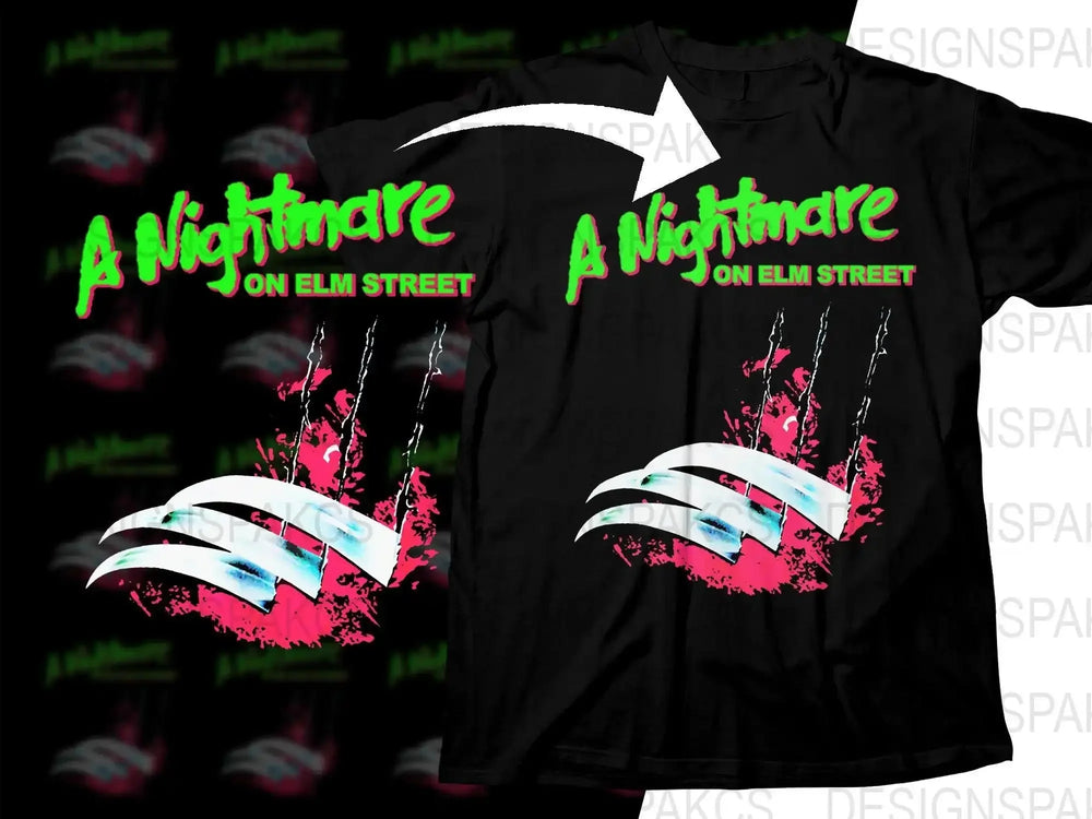A Nightmare on Elm Street Halloween Horror Png Digital Download
