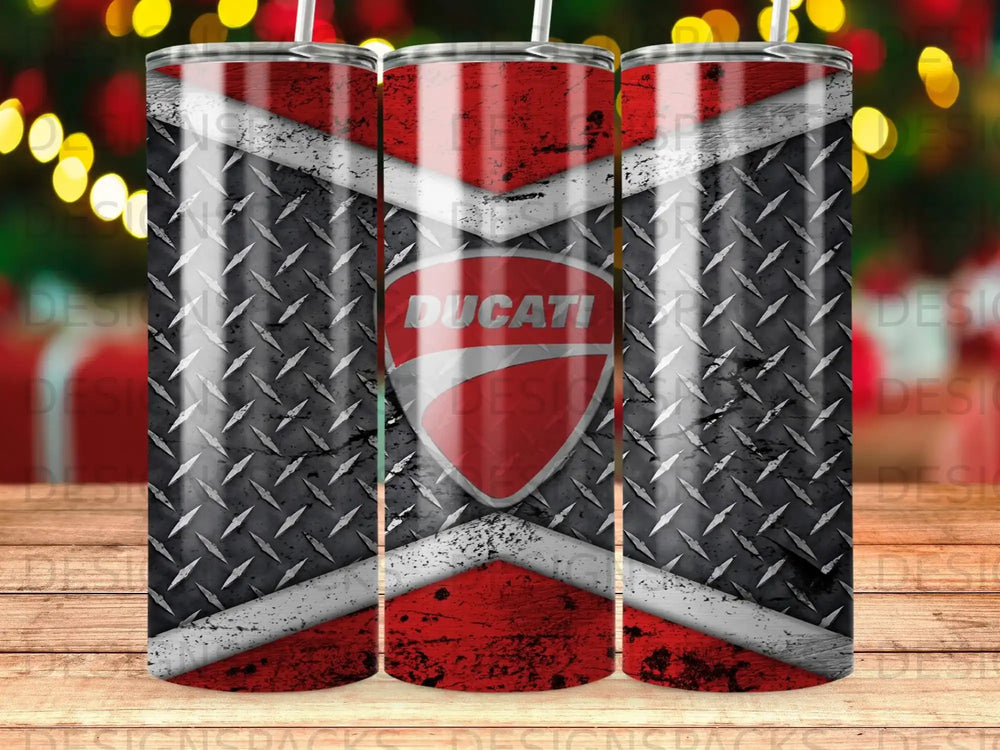 Ducati Red White Black Diamond Plate Pattern product type