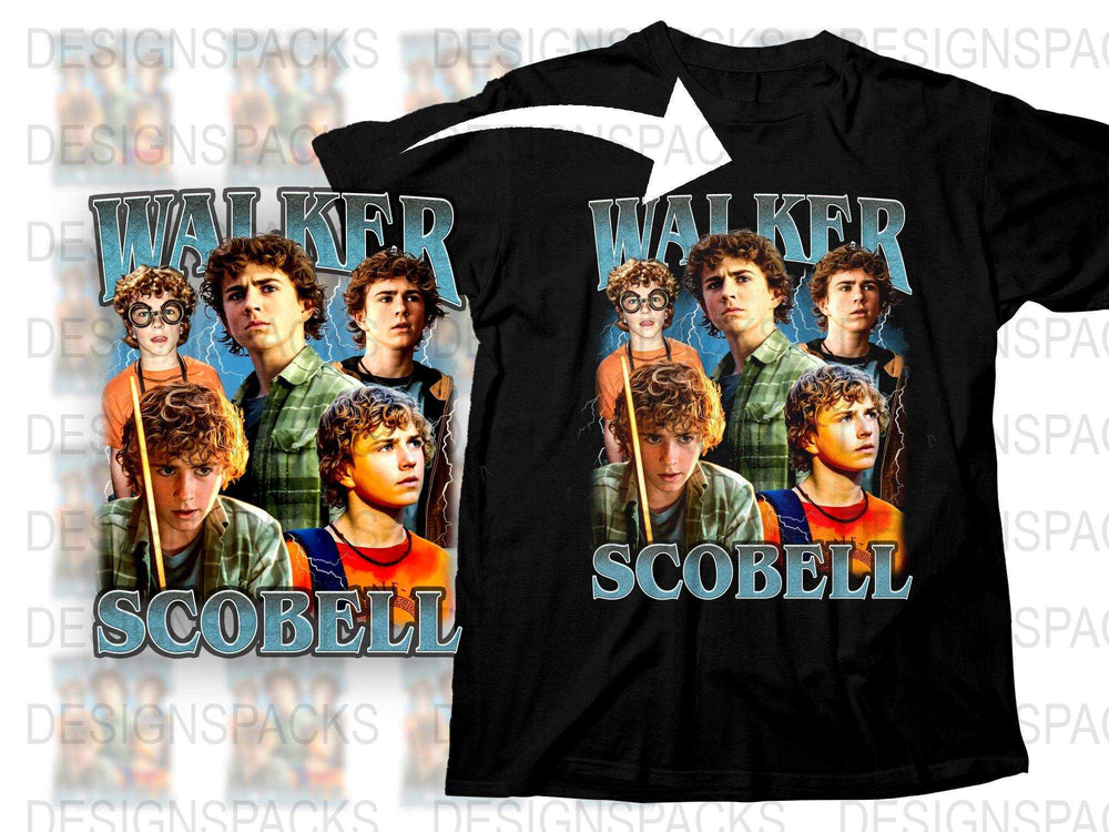 Retro Graphic T-Shirt, Vintage Style Walker Scobell Portrait Tee, Casual Streetwear, Collector's Edition, Unisex Fashion Top